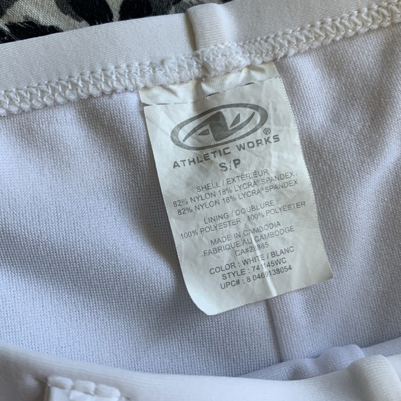 White spandex booty boy shorts Y2K yoga swim beach summer small - Picture 3 of 9